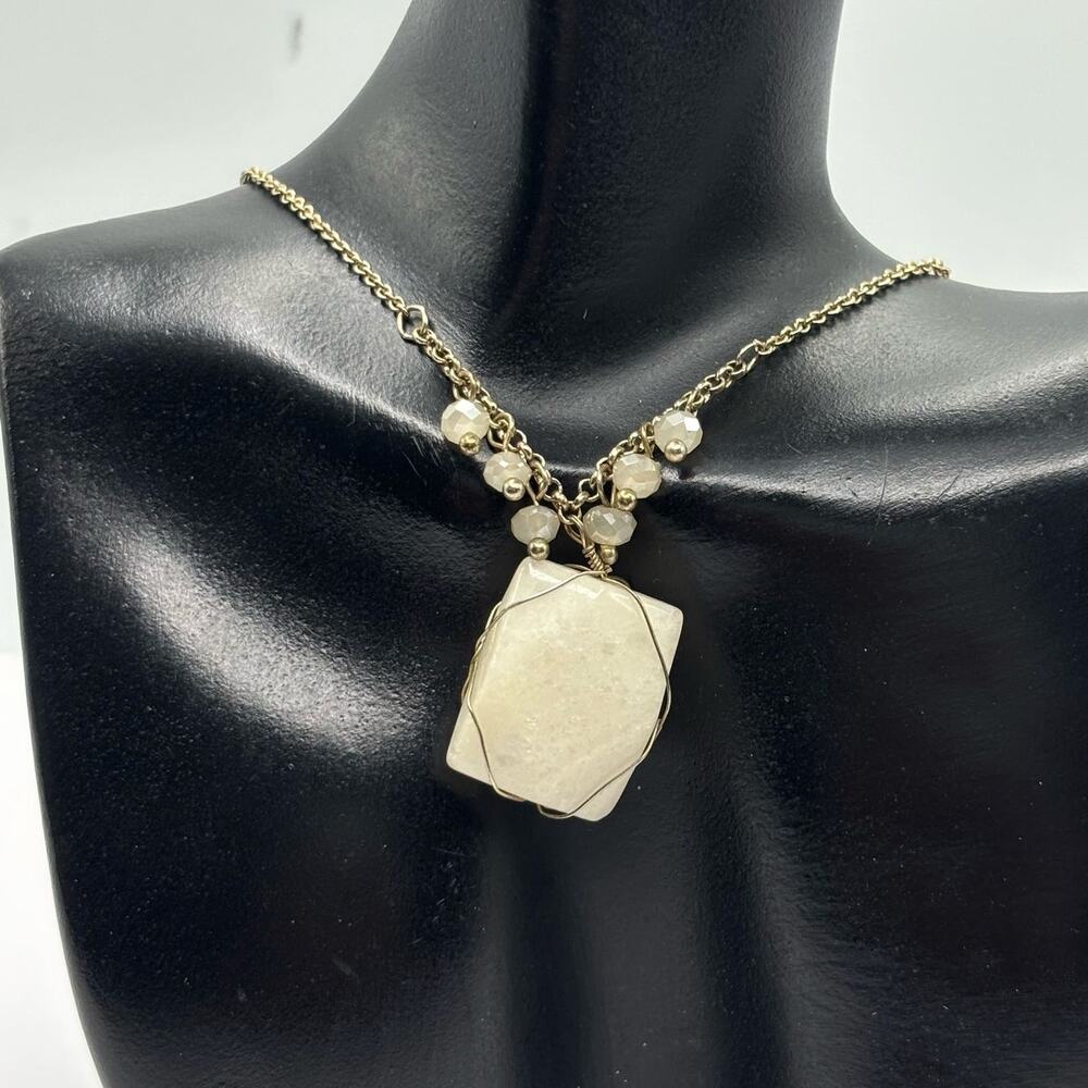 Gold Stone Necklace